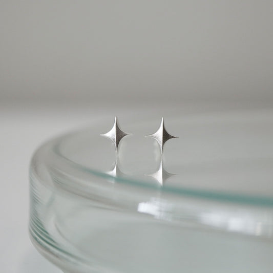 Stella Stud Earrings - Silver