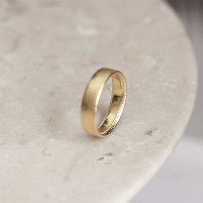 Sunshine Hammered Band - 9ct/18ct Gold Hammered