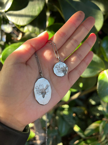 Cherry Blossom Pendant Necklace - Silver