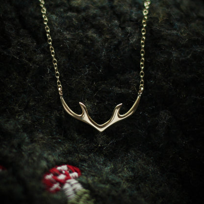 My Baby Deer Necklace - Minimal - Gold