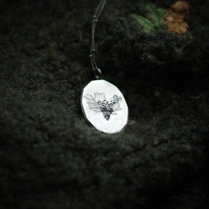 Cherry Blossom Pendant Necklace - Silver