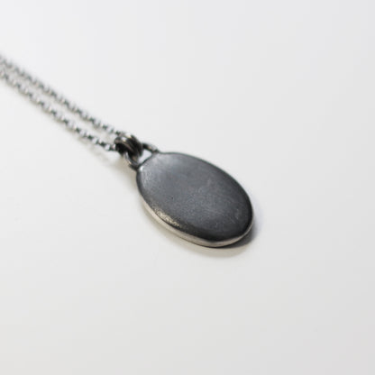 Fossil Mini Daisy Necklace - Oxidised Silver - Aisling Chou Studio