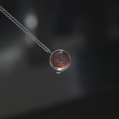 Luna Full Moon Necklace - Lagoon - Aisling Chou Studio