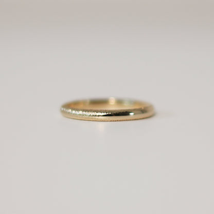 Moonlight Hammered Ring - 9ct / 18ct Gold, side view - Aisling Chou Studio