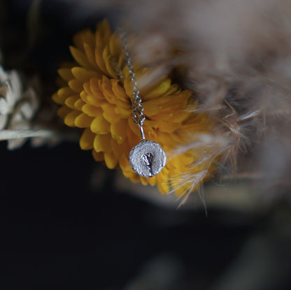 Shepherd's Purse Little Flower Necklace - Silver - Aisling Chou Studio