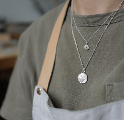 Shepherd's Purse Little Flower Necklace - Silver - Aisling Chou Studio